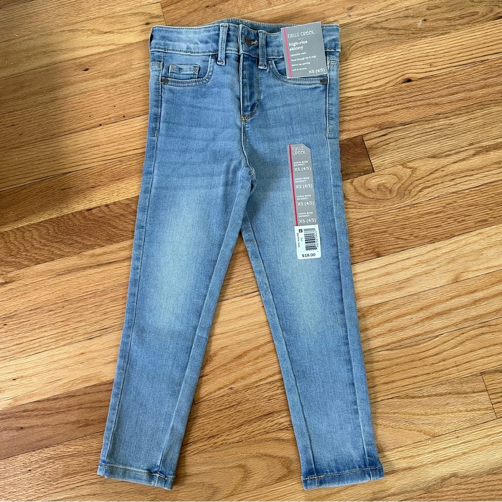 Falls Creek Light Blue High Rise Skinny Jeans Sz XS 4/5 Girl